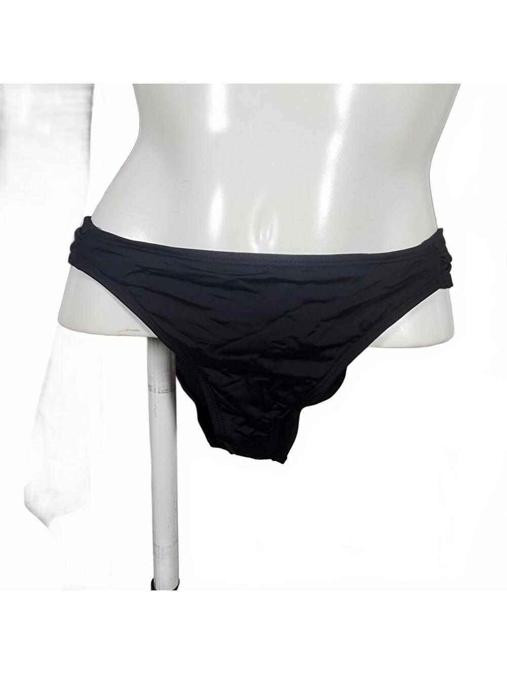 Eidon Black Bikini Bottom Swimwear XL